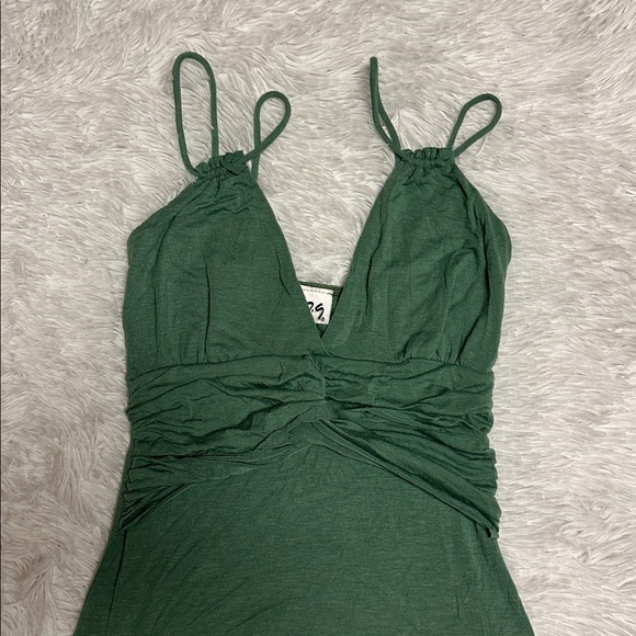 579 Vintage Green Double strap tank top - Picture 2 of 6